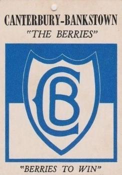 1968 Scanlens Series 2 - Team Emblems #NNO Canterbury Berries Front